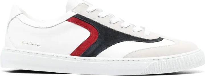 Leather Lace-Up Sneakers
