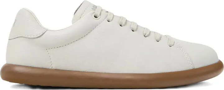 Leather Lace-Up Trainers