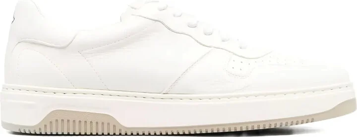 Leather Lace-Up Trainers