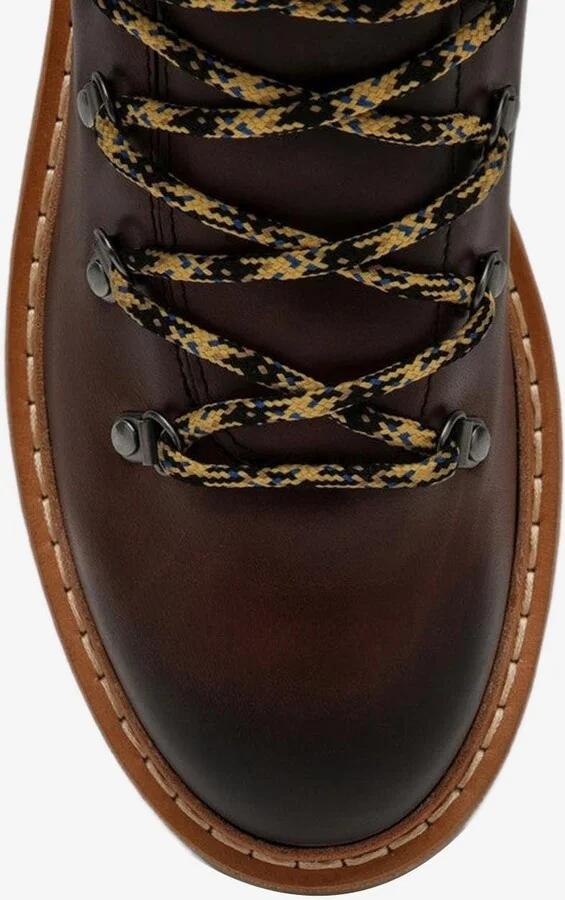Leather Lace-Up Trekking Boots - Image 2