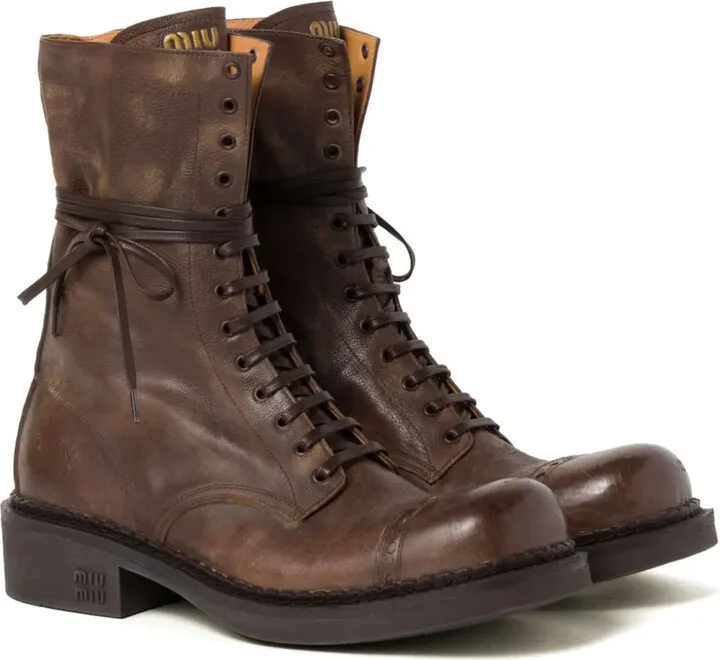 Leather Laced boots (35mm) - Image 2
