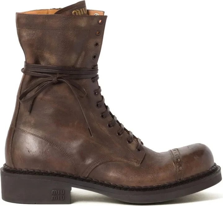 Leather Laced boots (35mm)