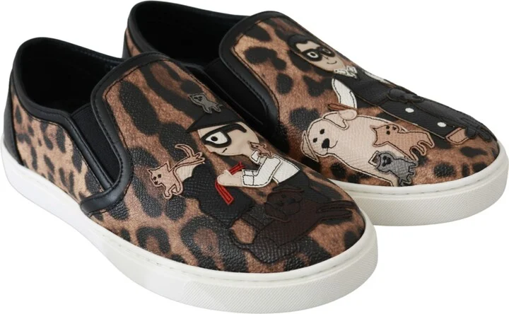 Leather Leopard #dgfamily Loafers Women's Shoes - Image 6