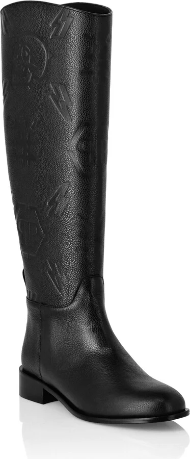 Leather Lo-Heels Mid Boots Monogram