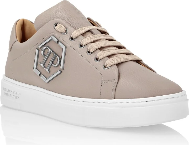 Leather Lo-Top Sneakers Hexagon
