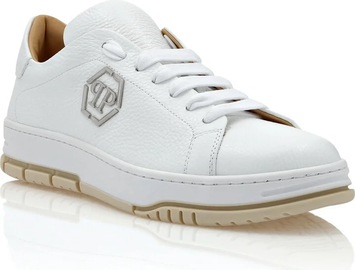 Leather Lo-Top Sneakers Hexagon
