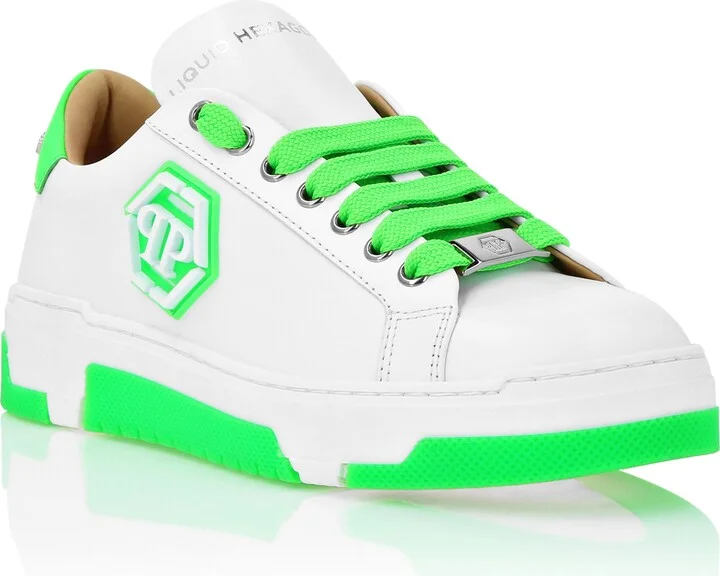 Leather Lo-Top Sneakers Hexagon