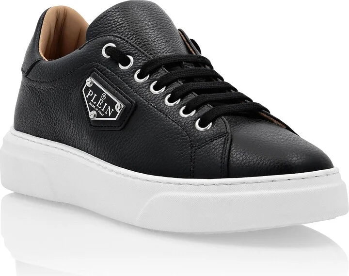 Leather Lo-Top Sneakers Iconic Plein