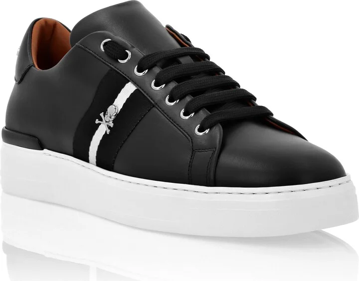 Leather Lo-Top Sneakers Stripes