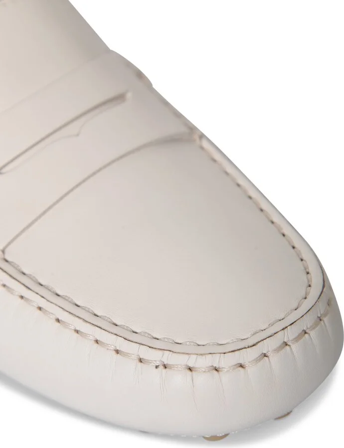 Leather Loafer In White - Image 4