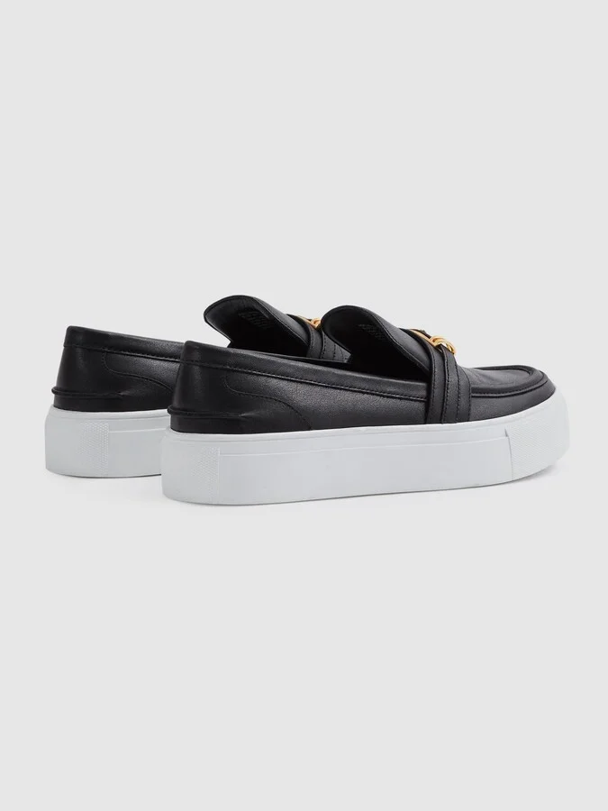 Leather Loafer Trainers - Image 4