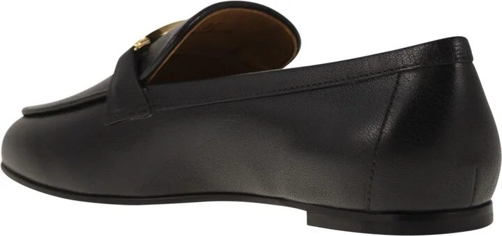 Leather Loafer With Accessory - Image 3