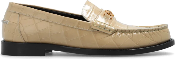 Leather Loafers, , - Beige