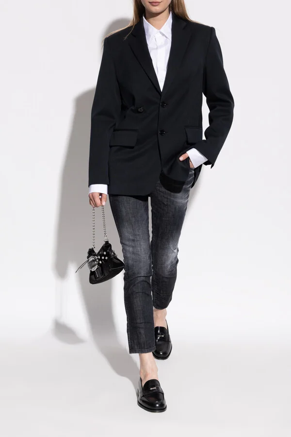 Leather Loafers, , - Black - Image 2