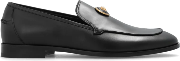 Leather Loafers, , - Black