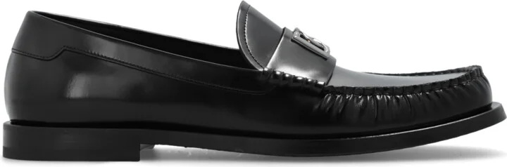 Leather Loafers, , - Black