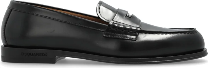 Leather Loafers, , - Black