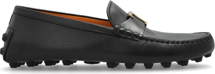 Leather Loafers, , - Black