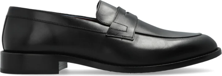 Leather Loafers, , - Black