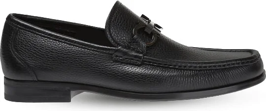 Leather Loafers, , - Black