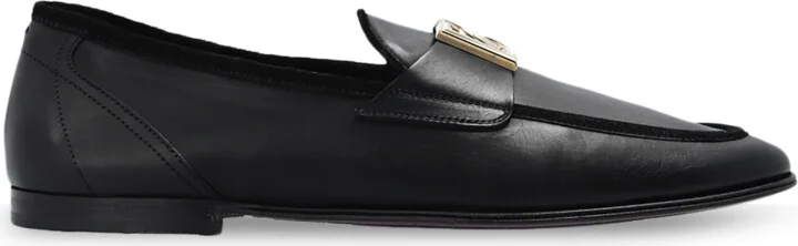 Leather Loafers, , - Black