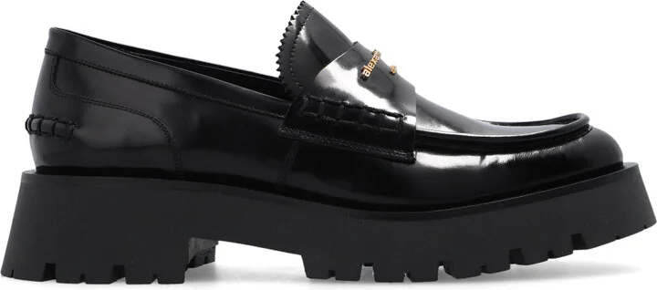 Leather Loafers, , - Black