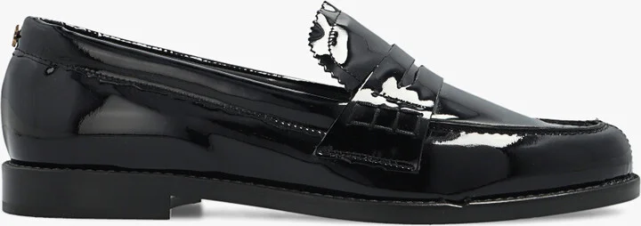 Leather Loafers, , - Black