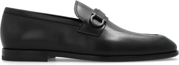 Leather Loafers, , - Black