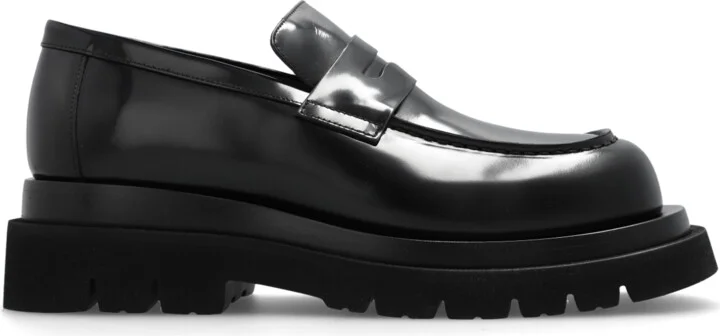 Leather Loafers, , - Black