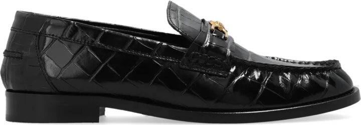 Leather Loafers, , - Black
