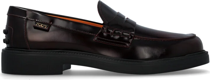 Leather Loafers, , - Burgundy