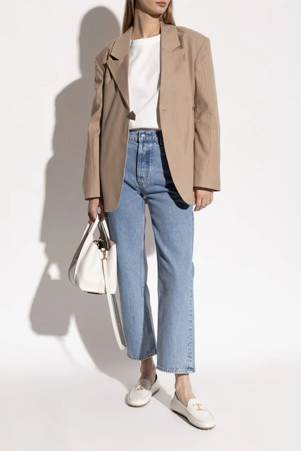 Leather Loafers, , - Cream - Image 2