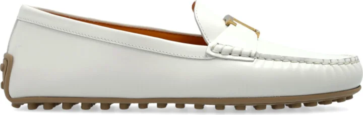 Leather Loafers, , - Cream