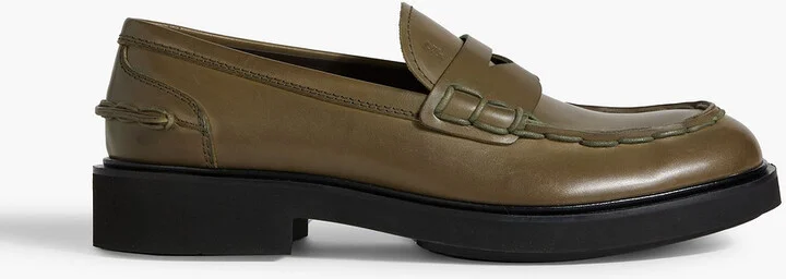 Leather loafers