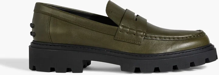 Leather loafers