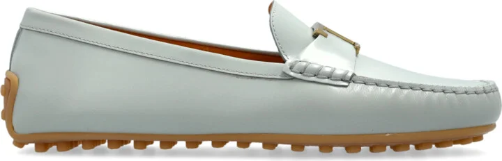 Leather Loafers, , Light - Blue