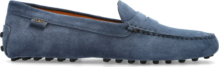 Leather Loafers, , Navy - Blue