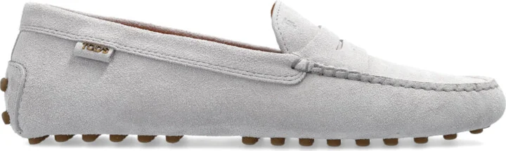 Leather Loafers, , - Purple