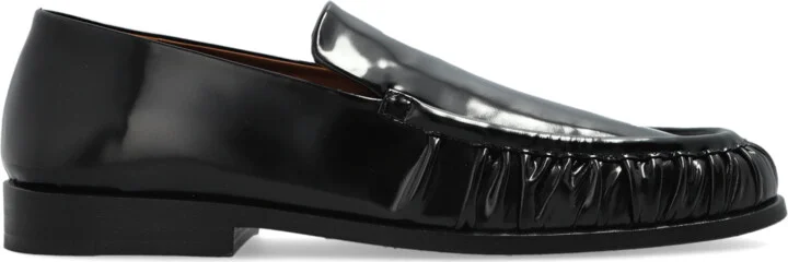 Leather "loafers" Shoes, , - Black