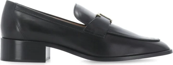 Leather Loafers With Heel