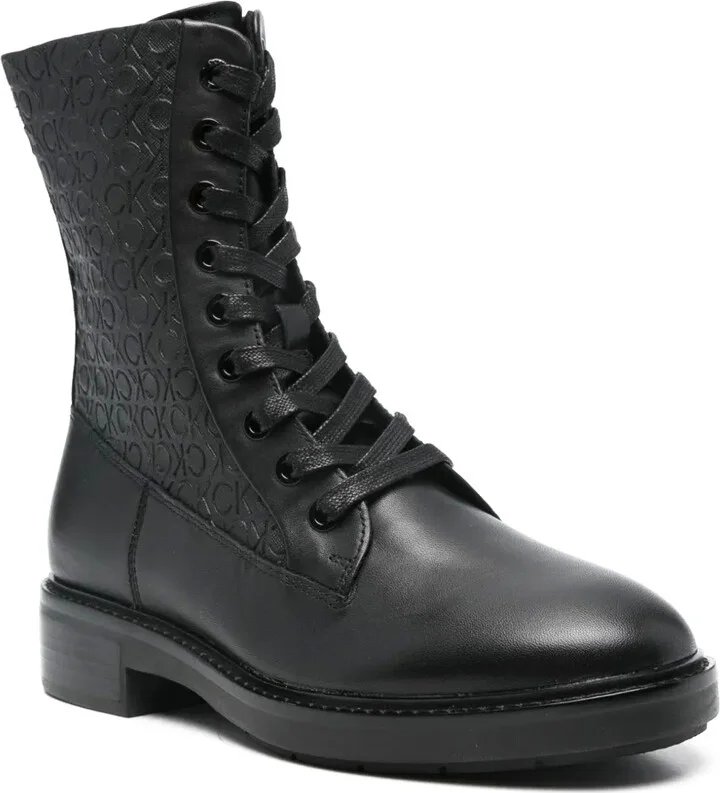 Leather Logo Boots - Image 2