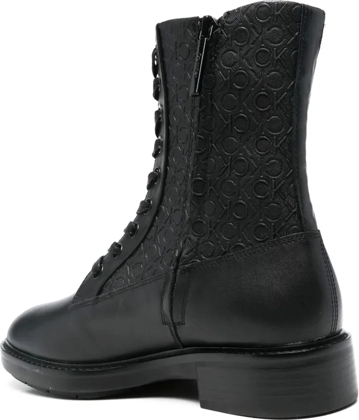Leather Logo Boots - Image 3