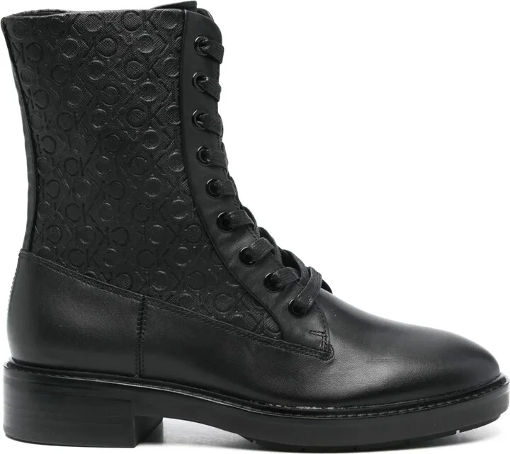 Leather Logo Boots