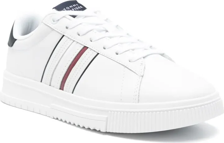 Leather Logo-Debossed Sneakers - Image 2