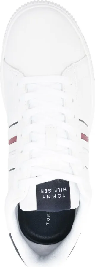 Leather Logo-Debossed Sneakers - Image 4