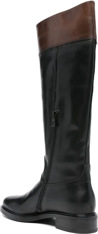 Leather Logo-Detail Boots - Image 3
