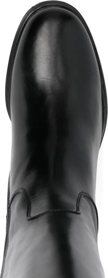 Leather Logo-Detail Boots - Image 4