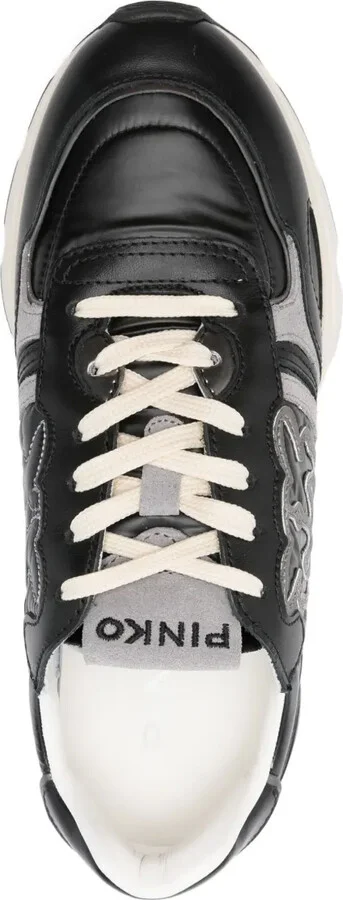 Leather Logo-Detail Sneakers - Image 4