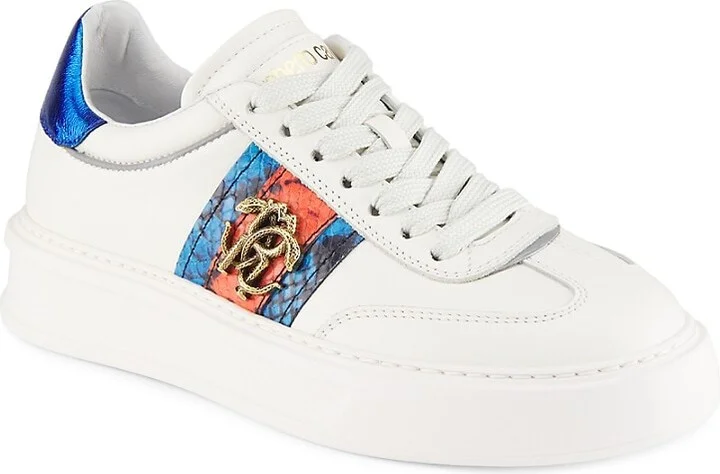 Leather Logo Low Top Sneakers - Image 2