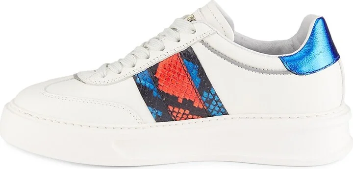 Leather Logo Low Top Sneakers - Image 4